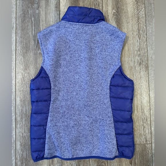 Free Country - Girl’s Purple Puffer/Knit Vest - Size M - Picture 2 of 4